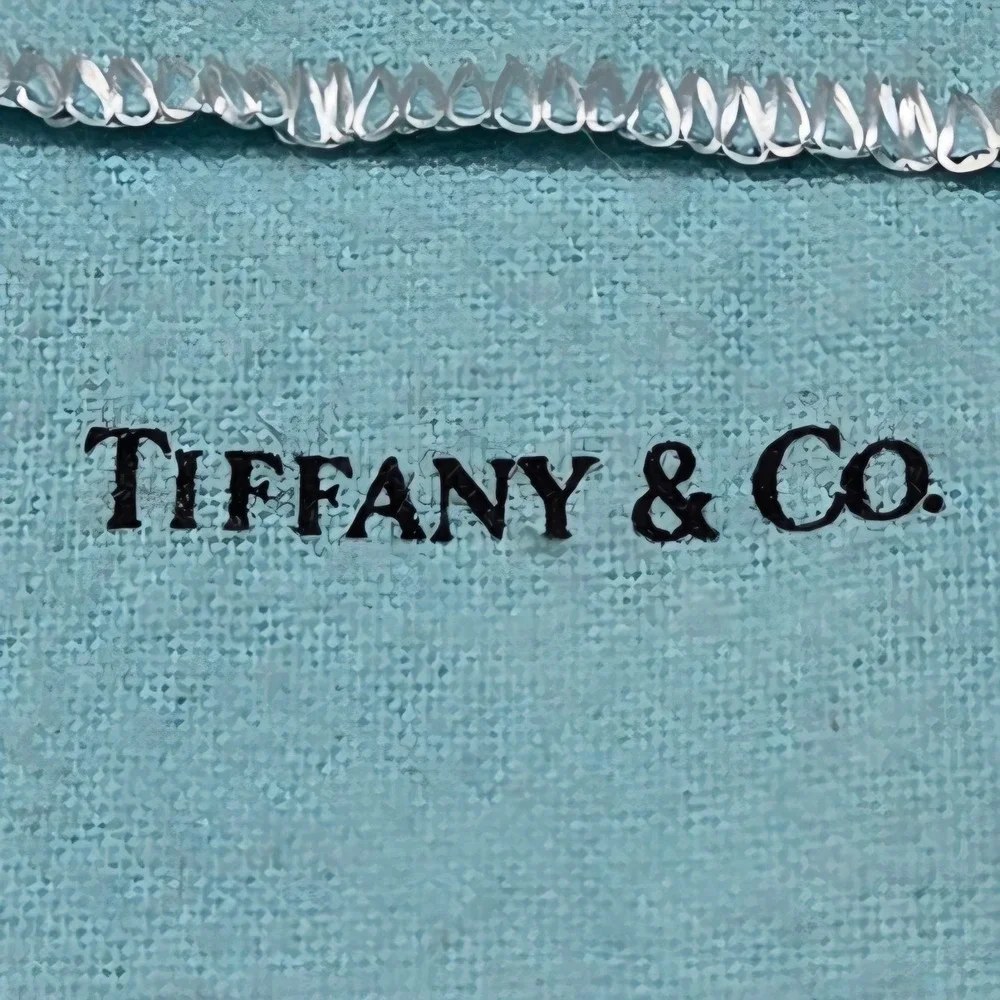 Tiffany & Co‎ Blue Jewelry Pouch Small Fabric Dust Bag w/ Flap Closure